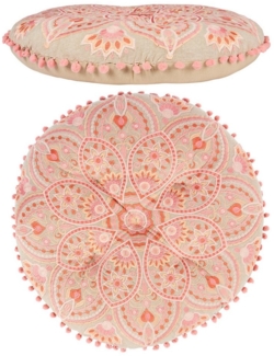 Marrakesch Orient & Mediterran Interior Hocker Boho Design Bodenkissen Sitzkissen Deko Hajra (1 St), Handarbeit