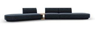 Micadoni Modulares Sofa Miley 5-Sitzer ohne Armlehnen Links Chenille Königsblau