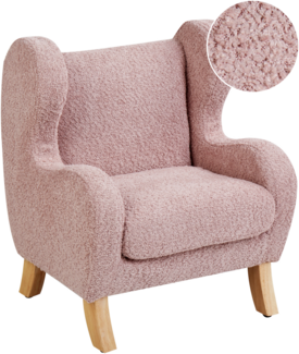 Kindersessel FARUM Bouclé Rosa