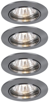 4er Set Alu Einbaustrahler Paulmann PREMIUM LINE