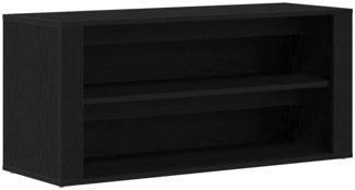 vidaXL Schuhbank Schwarze Eiche 100 x 35 x 45 cm Holzwerkstoff 862126