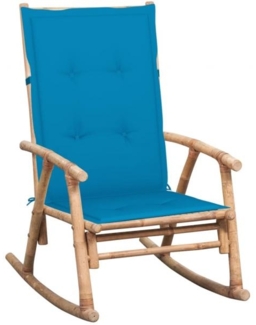 vidaXL Schaukelstuhl mit Kissen Bambus 3063907