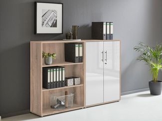 BMG Möbel Aktenschrank Office Edition Schrankwand 1 niedrig abschließbar, in verschiedenen Farben