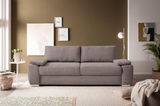 exxpo - sofa fashion 2-Sitzer SOLSBURY, Sofa, Schlafsofa, inkl. Federkern-Polsterung, Bettfunktion und Stauraum, in Cord