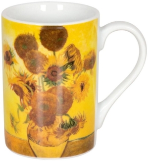 Könitz Kunst Les fleurs Van Gogh Sonnenblumen Mini Becher, Tasse, Espressotasse, Porzellan, 80 ml, 11 1 353 0689