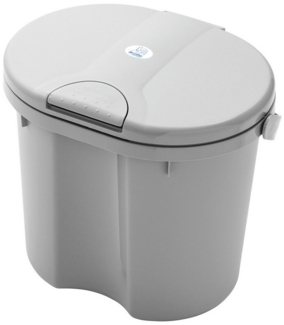Rotho TOP Windeleimer 11 L Abfalleimer recycled zero waste version stone grey
