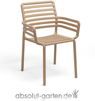 Stapelstuhl Armlehnstuhl Doga Armchair 6er Set Kunststoff (Cappuccino Avocado Sunbrella@)