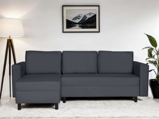 INOSIGN Ecksofa GLENOE Schlafsofa mit Bettkasten, Recamiere beidseitig montierbar, L-Form, Maße B/T/H: 230/135/84,5 cm, Velvet & Struktur weich