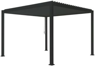 Pergola MIRADOR Deluxe 3,6x3,6 anthrazit Lamellendach