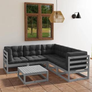 vidaXL 6-tlg. Garten-Lounge-Set mit Kissen Kiefer Massivholz 3076551