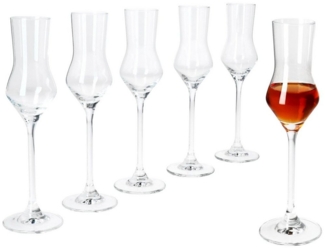 6x Specials Spirits Grappa-Gläser 30ml mit Fuß Likörglas Schnapsgläser mit Stiel