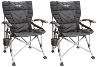 BRUNNER Faltstuhl 2 x Faltsessel RAPTOR XL Campingstuhl
