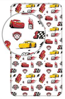 Tinisu Bettlaken Cars McQueen Spannbettlaken - 90x200 cm Bettbezug Einzelbett