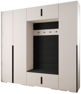 ABIKS MÖBEL Kompaktgarderobe INOVA 1 SATZ 8 Möbelset, Garderobe mit Kleiderstange und Regalen