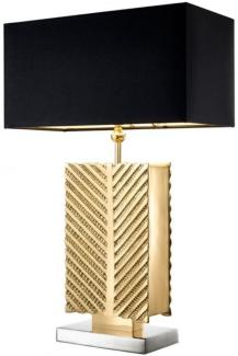 Casa Padrino Luxus Tischleuchte Messing 21 x 40 x H 61,5 cm - Luxus Hotel Leuchte