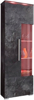 Standvitrine Ilawa Glasvitrine 45x35x160cm 1-türig Ausführung wählbar