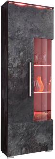 Standvitrine Ilawa Glasvitrine 45x35x160cm 1-türig Ausführung wählbar