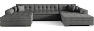 Eltap Vento Ecksofa (Sawana 05) Seite Symmetrisch, Dunkelgrau, 165 x 78 x 359 cm