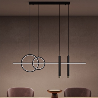 doporro LED Pendelleuchte Hängeleuchte LED Kronleuchter Höhenverstellbar mit 3 Farbtemperaturen