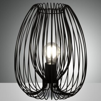 Fabas Luce 3677-30-101 Tischleuchte Camp 31cm schwarz E27