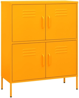 vidaXL Lagerschrank Senfgelb 80x35x101,5 cm Stahl 336137