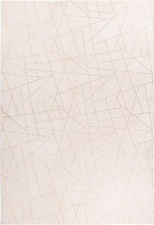 Teppich >Bijou< in Creme / Gold, 100% Polyester - 150x80 cm (LxB)