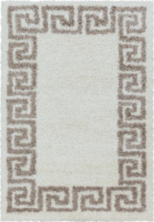 Hochflor Teppich Halo Läufer - 60x110 cm - Beige