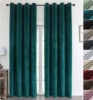Beautex Verdunkelungsvorhang Samt Vorhang Ösen Gardine Velvet blickdicht abdunkelnd, Ösen (1 St), abdunkelnd