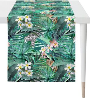APELT Tischläufer 6852 SUMMERTIME, Sommerdeko, Sommer (1-tlg), mit tropischem Motiv, Digitaldruck