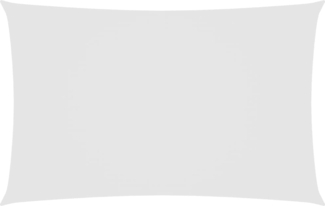 vidaXL Sonnensegel Oxford-Gewebe Rechteckig 2,5x5 m Weiß 135264
