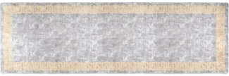 vidaXL Teppich Waschbar 80x300 cm Grau Rutschfest 337935