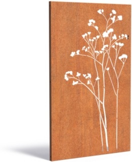 Adezz Paneel Nature CPN7 Cortenstahl 110x180 cm Gartenpaneel Sichtschutz Paneel Deko Wand