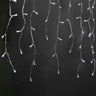 Dekorative Eiszapfenlichter | 180 LED's | Kaltweiss | 5.90 m | Lichteffekte: 7 | Netzstromversorgung