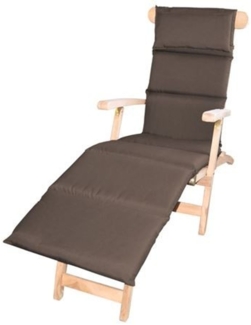 Polster-Auflage für Sonnenliege mit Kopfkissen Rollstepp-Deckchair Gartenliege