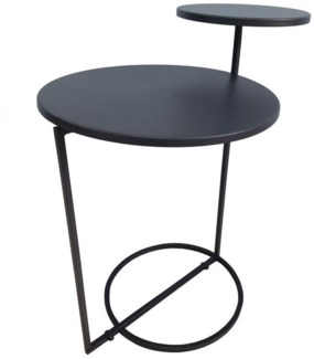2-teiliges Beistelltisch-Set – Eleganz in Anthrazit