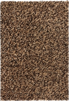 KADIMA DESIGN Wollteppich Unifarben Schlafzimmer Wollteppich Hochflor Teppich 120x170, Rechteckig, Höhe: 28 mm, Braun, 100% Wolle, Hochflor (Chunky Shaggy), Flordichte 4 500 g/m²