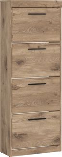 Schuhkipper >GRANO< 4 Klappen, Viking Eiche Dekor - 54x149x31 (BxHxT)