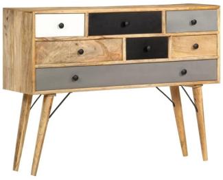 vidaXL Sideboard 110 x 30 x 82 cm Massivholz Mango 285822