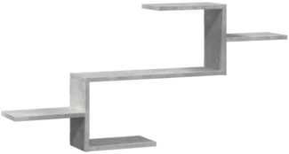 vidaXL Wandregal Betongrau 104x15x49 cm Holzwerkstoff 853203