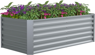 VCM Blumentöpfe Galdo 921100 Silber H. 60 x B. 180 x. T. 90 cm