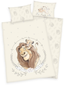 Disney Babybettwäsche Disney König der Löwen Simba Mufasa Baby Bettwäsche 100x135cm