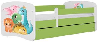 Raumhirsch Furniture Kinderbett 70x140, 80x160, 80x180 cm - Komplettset mit Matratze & Schublade (Bett für Mädchen, Einzelbett Kinder 2–12, mit Rausfallschutz & Lattenrost), verschiedene Farben & Designs