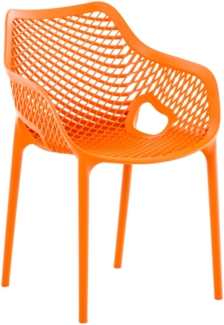 CLP Stuhl Air XL stapelbar mit einer Sitzhöhe von 44 cm,orange