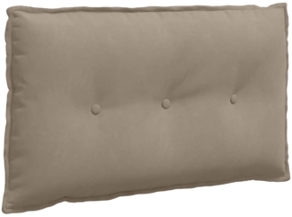 vidaXL Rückenkissen Taupe 80 x 50 cm Mikrofaserstoff 42014730