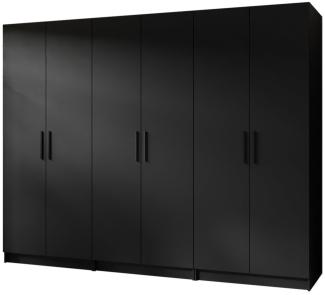 Compleo Kleiderschrank POLA, Großer Kleiderschrank für den Flur, Breite: 234 cm sechstürige