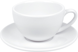 KÖNITZ Coffee Bar Cappuccinotasse mit Untertasse 245 ml, weiß