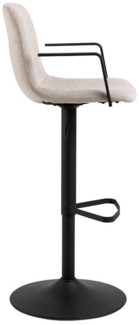 ebuy24 Barhocker 2er Set Pablo Barhocker Stoff beige.