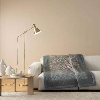 Bassetti Granfoulard Plaid Decke Wohndecke Monnalisa G1 grau 135x190