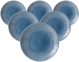 Ritzenhoff & Breker Banda Speiseteller ø 27 cm 6er Set Blau - DS