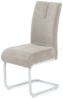 Schwingstuhl Kolding / Kenny, Stoff, Beige, 44 x 98 x 60 cm